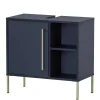 Wohnen Badschränke|Waschtisch*Waschbeckenschrank in Dunkelblau mit Gold - Chinale