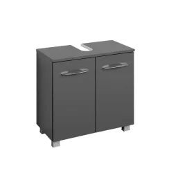 Wohnen Waschtisch|Waschbeckenunterschränke*Waschbeckenschrank in Grau - Juventuda