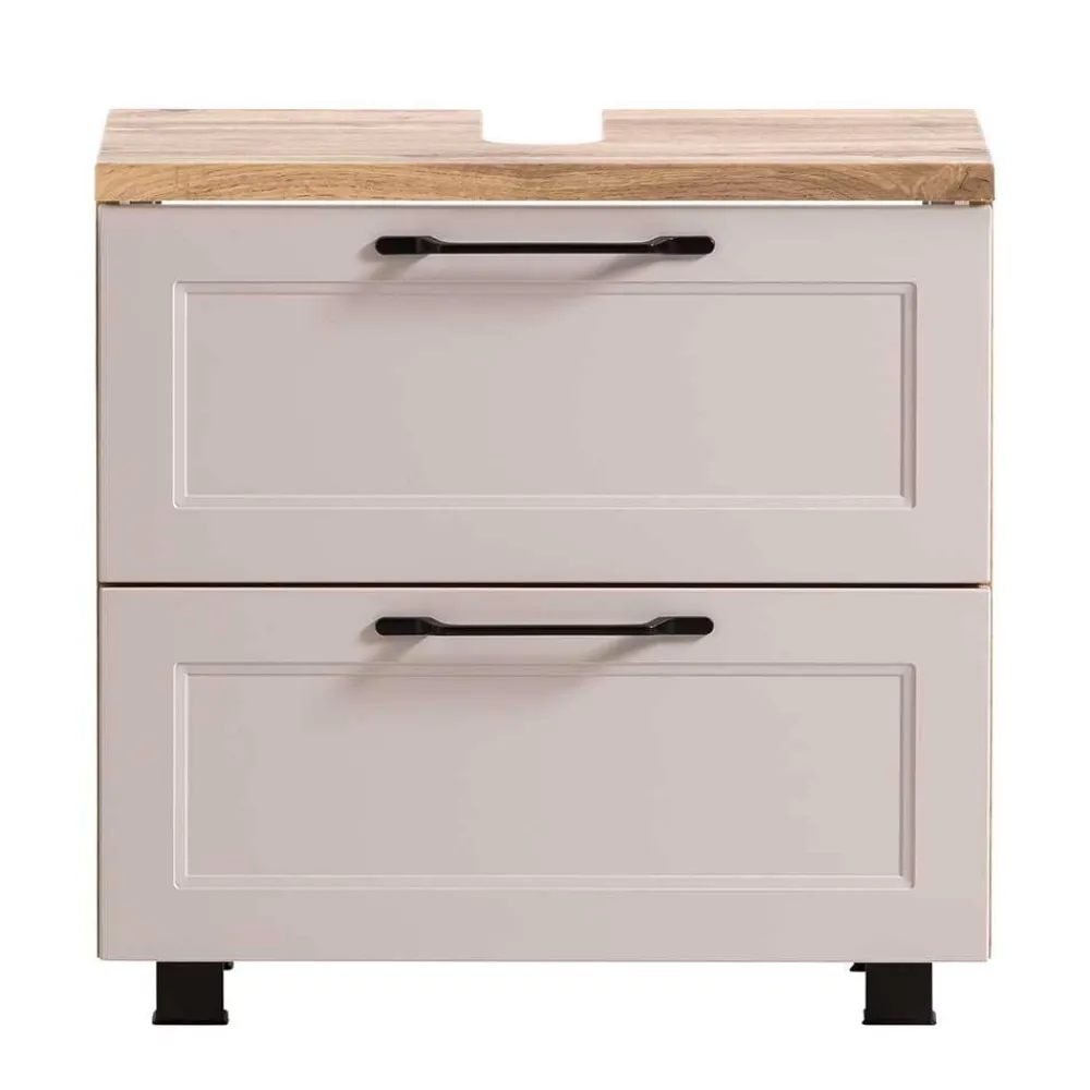 Wohnen Waschbeckenschrank in Hellgrau - Trioto