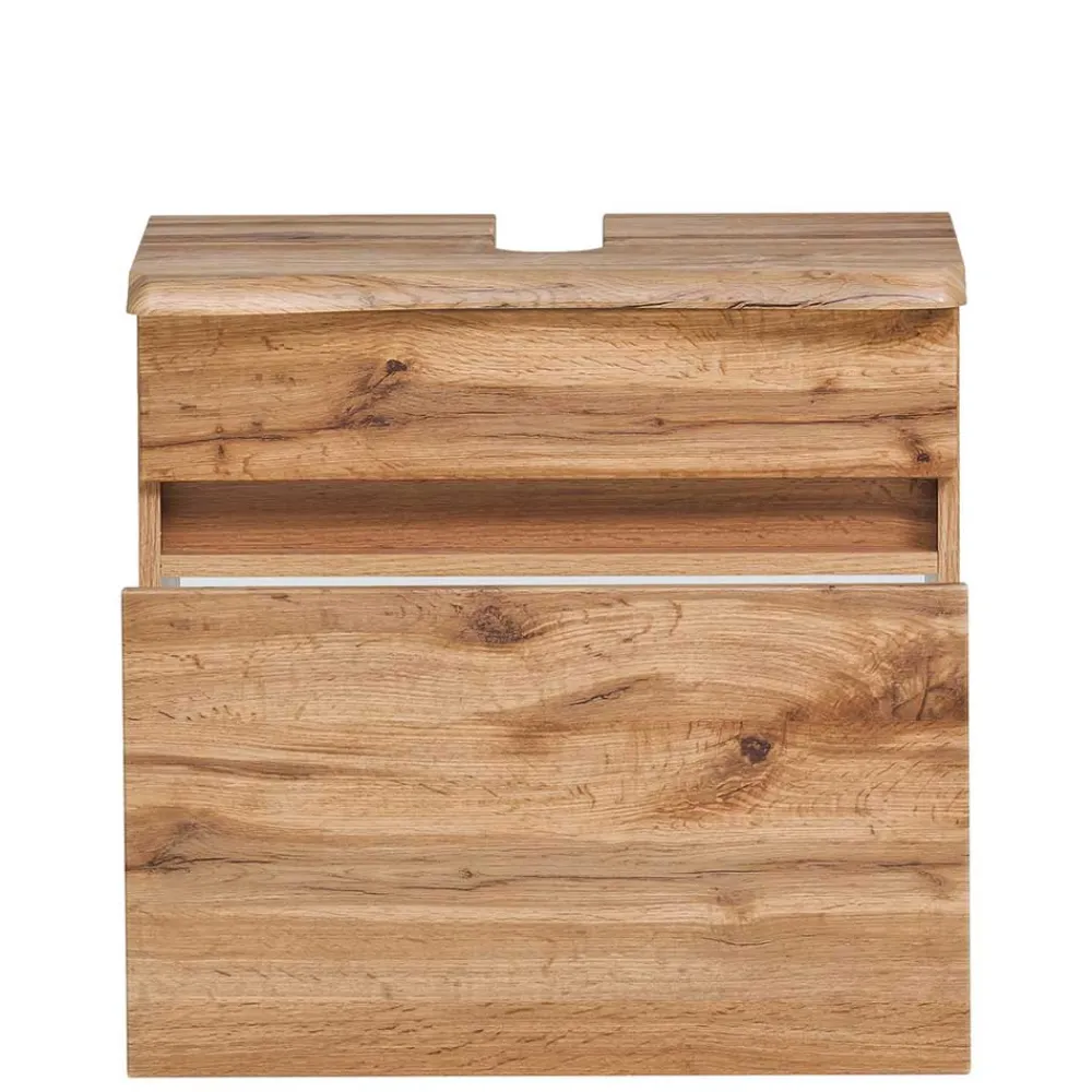 Wohnen Waschbeckenschrank in Holzoptik Wildeiche - Drumias