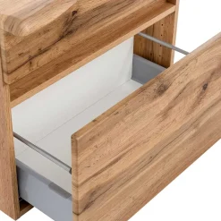 Wohnen Waschbeckenschrank in Holzoptik Wildeiche - Drumias