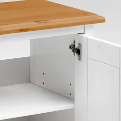 Wohnen Waschbeckenschrank in Weiß & Kiefer Lauge - Sibiuta