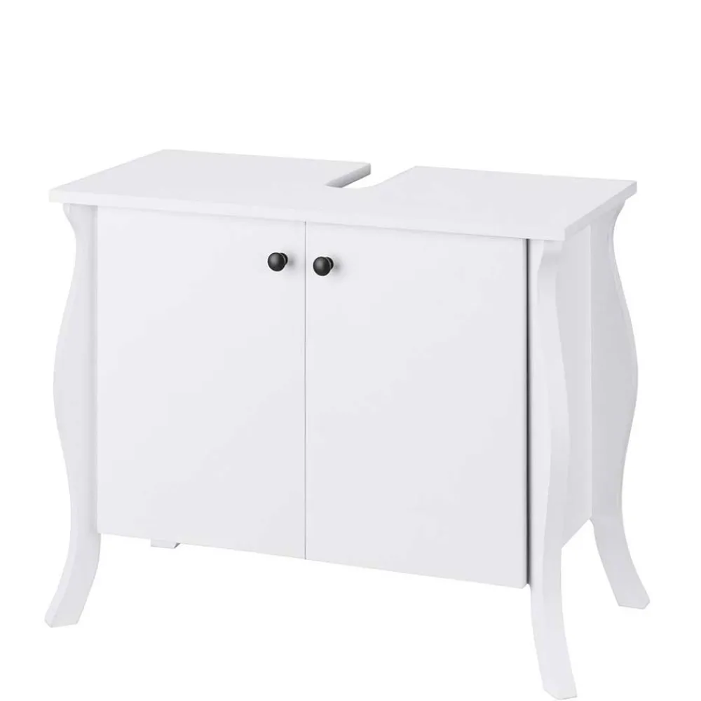 Wohnen Badschränke|Waschtisch*Waschbeckenschrank in Weiß - 2-türig - Besi