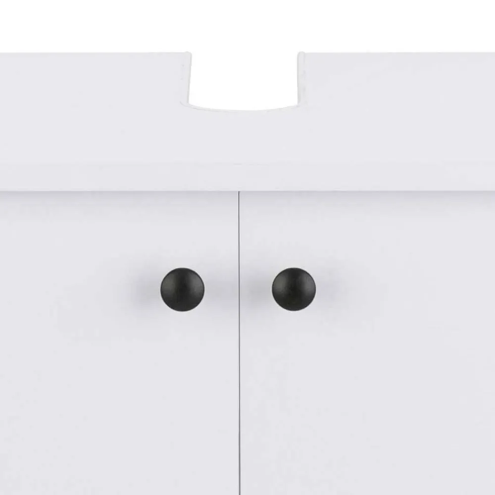 Wohnen Badschränke|Waschtisch*Waschbeckenschrank in Weiß - 2-türig - Besi