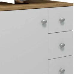 Wohnen Waschbeckenschrank mit drei Schubladen & Tür - Nelani I