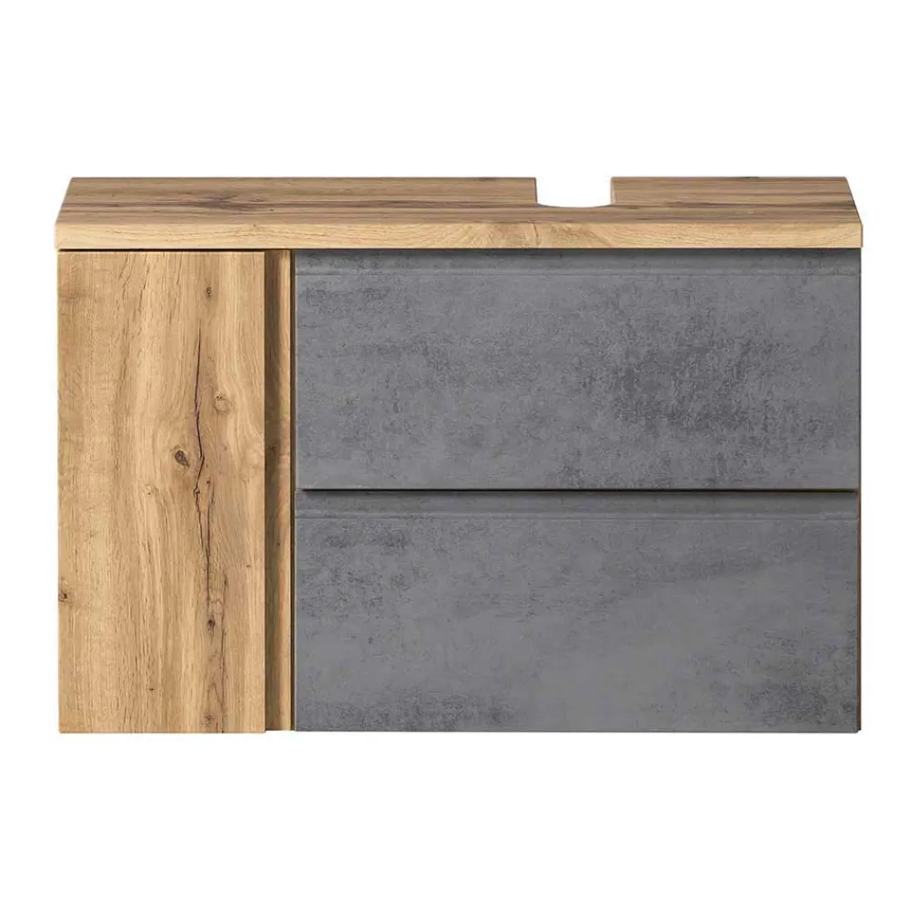 Wohnen Waschbeckenschrank mit Tür & Klappe & Schublade - Mia