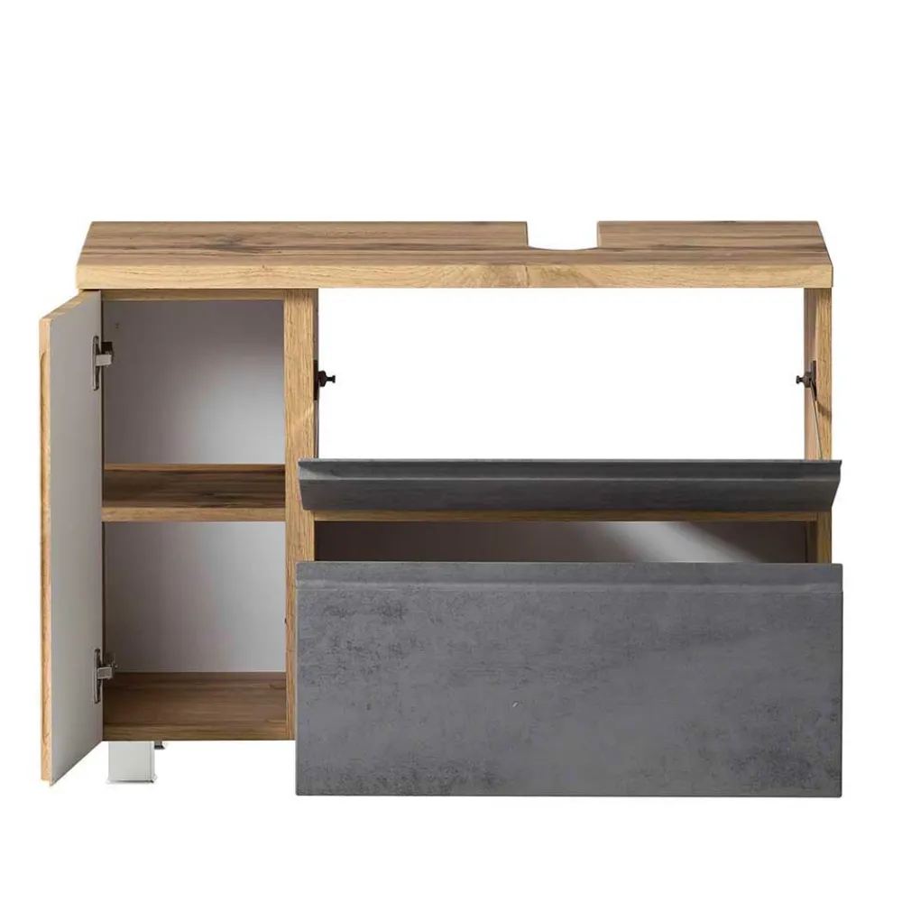 Wohnen Waschbeckenschrank mit Tür & Klappe & Schublade - Mia