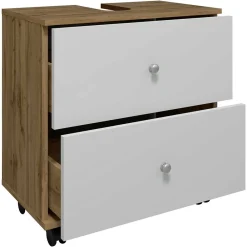 Wohnen Waschtisch|Waschbeckenunterschränke*Waschbeckenschrank mit zwei Schubladen - Nelani