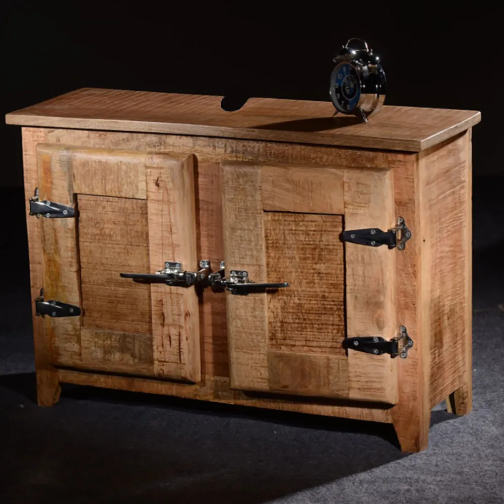 Wohnen Waschtisch|Waschbeckenunterschränke*Waschbeckenschrank Suennas aus Mangobaum Massivholz