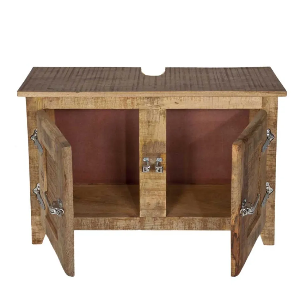 Wohnen Waschtisch|Waschbeckenunterschränke*Waschbeckenschrank Suennas aus Mangobaum Massivholz