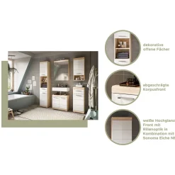 Wohnen Waschbeckenunterschrank 60 cm breit - Calbanyara