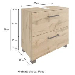 Wohnen Waschbecken-Unterschrank 60 cm breit - Arazony