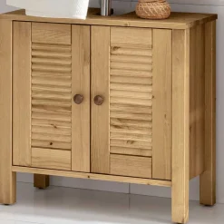 Wohnen Waschbeckenunterschrank aus Kiefer Massivholz - Zavieca