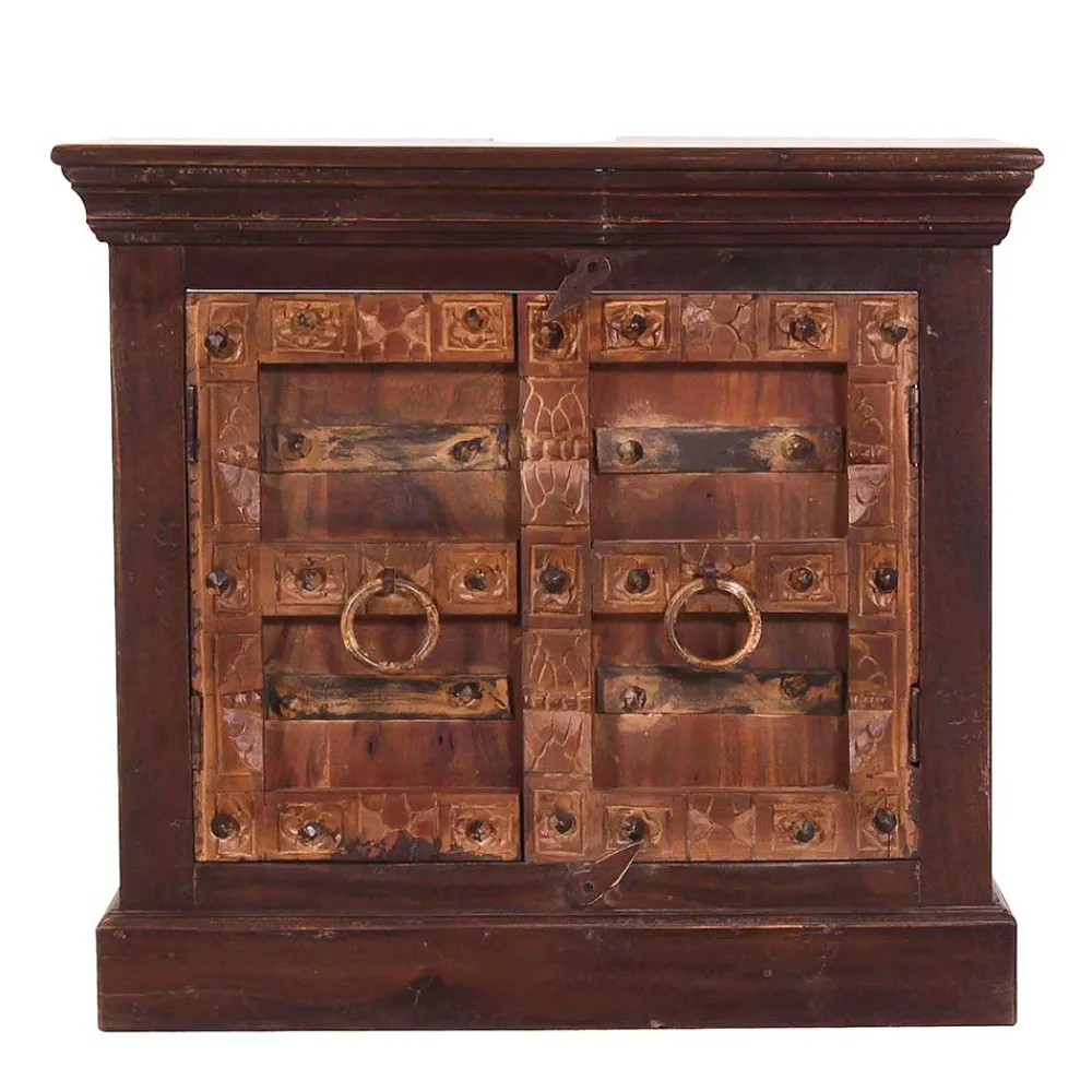 Wohnen Waschbeckenunterschrank aus Recyclingholz - Solapura