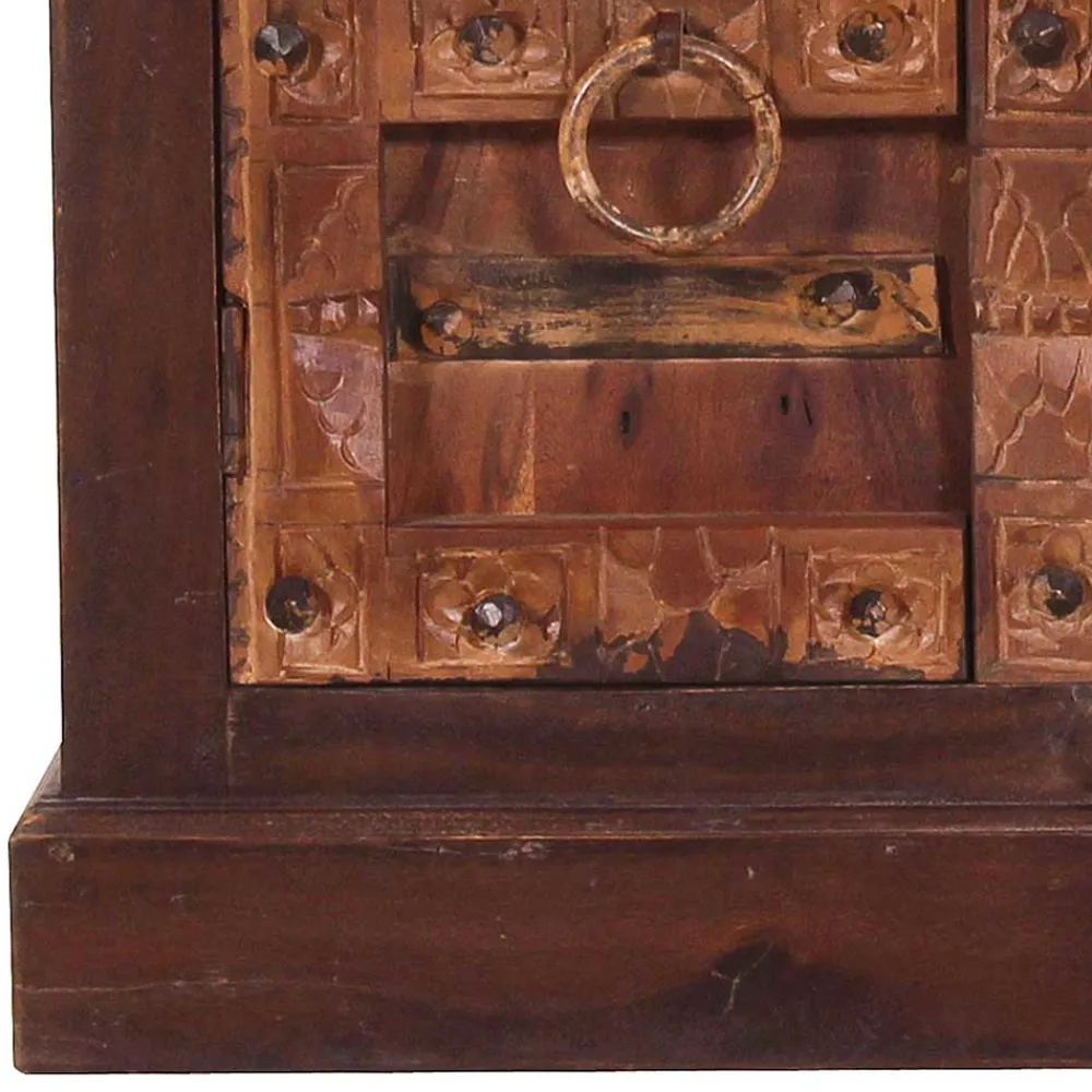 Wohnen Waschbeckenunterschrank aus Recyclingholz - Solapura