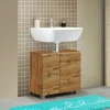 Wohnen Waschtisch|Waschbeckenunterschränke*Waschbecken-Unterschrank in Wildeiche Holzoptik - Sucaeva