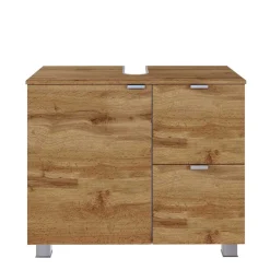 Wohnen Waschtisch|Waschbeckenunterschränke*Waschbecken-Unterschrank in Wildeiche Holzoptik - Sucaeva