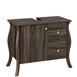 Wohnen Badschränke|Waschtisch*Waschbeckenunterschrank in Eiche Grau Holz Dekor - Fionora