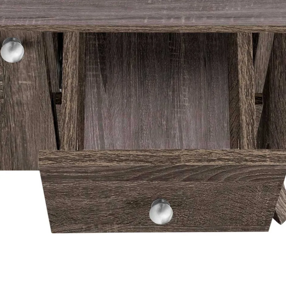 Wohnen Badschränke|Waschtisch*Waschbeckenunterschrank in Eiche Grau Holz Dekor - Fionora