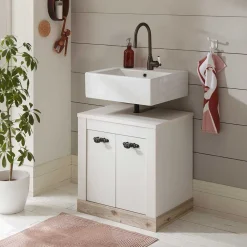 Wohnen Waschtisch|Waschbeckenunterschränke*Waschbeckenunterschrank im Landhausstil - Doules
