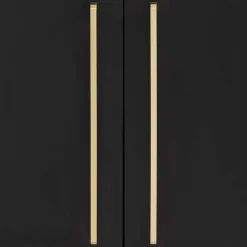 Wohnen Badschränke*Waschbeckenunterschrank in Schwarz & Gold - Vulcanisa