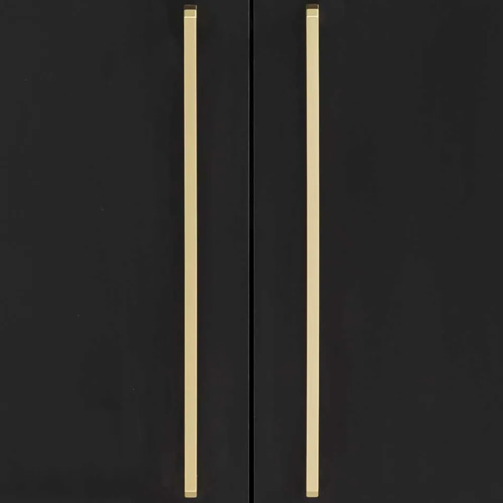 Wohnen Badschränke*Waschbeckenunterschrank in Schwarz & Gold - Vulcanisa