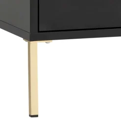 Wohnen Badschränke*Waschbeckenunterschrank in Schwarz & Gold - Vulcanisa