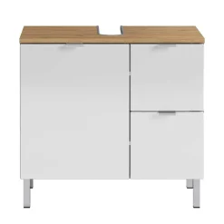 Wohnen Waschbeckenunterschrank in Weiß Glanz - Narilos