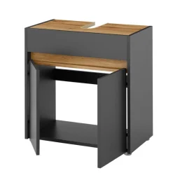 Wohnen Badschränke|Waschtisch*Waschbeckenunterschrank in Anthrazit - Ahilav