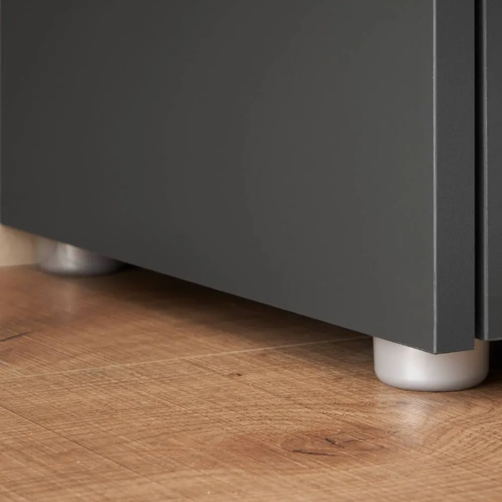 Wohnen Badschränke|Waschtisch*Waschbeckenunterschrank in Anthrazit - Ahilav