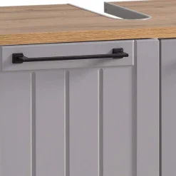 Wohnen Waschtisch|Waschbeckenunterschränke*Waschbeckenunterschrank in Platingrau - Benja