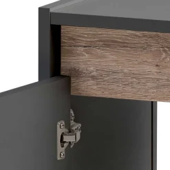 Wohnen Waschtisch|Waschbeckenunterschränke*Waschbeckenunterschrank in Anthrazit & Wildeiche - Marcius