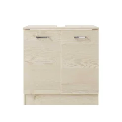 Wohnen Waschtisch|Waschbeckenunterschränke*Waschbeckenunterschrank in hellem Holzdekor Pinie - Nova