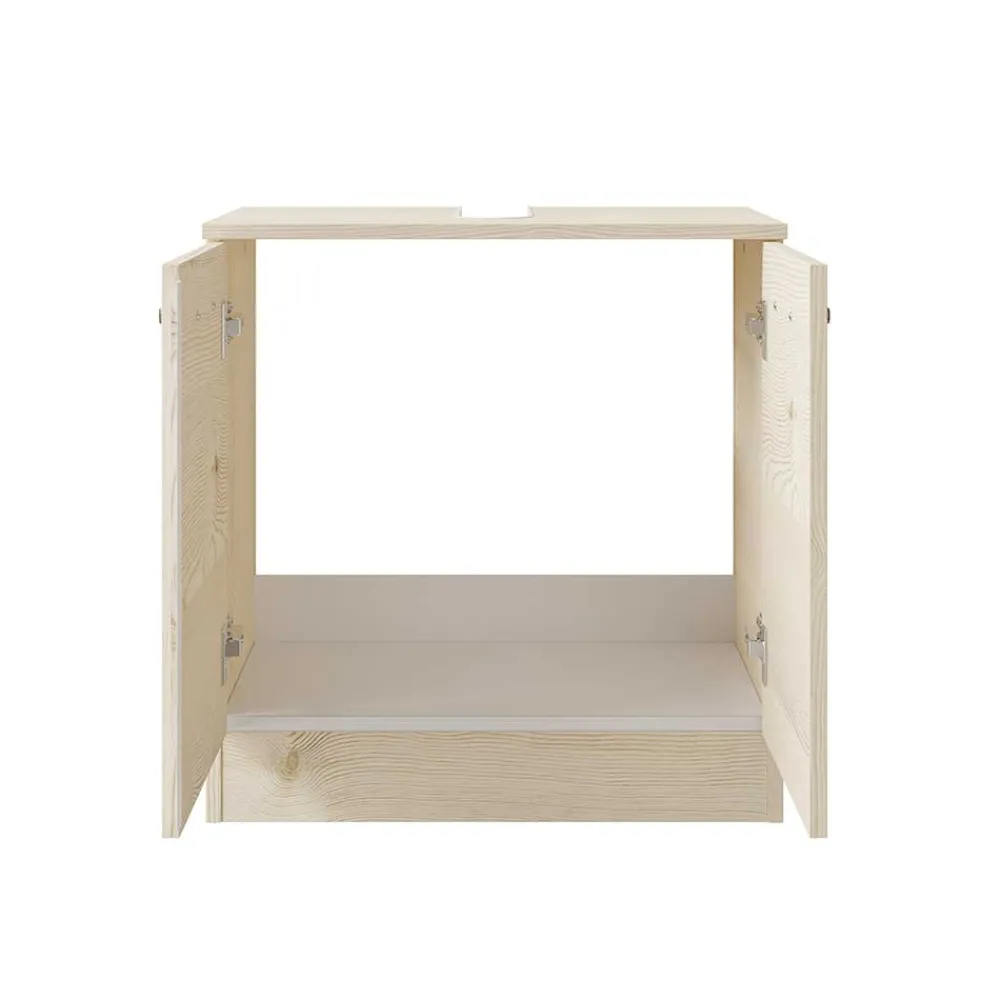 Wohnen Waschtisch|Waschbeckenunterschränke*Waschbeckenunterschrank in hellem Holzdekor Pinie - Nova