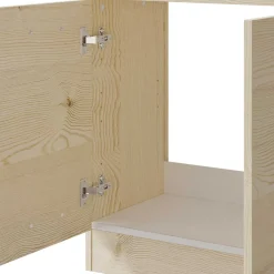 Wohnen Waschtisch|Waschbeckenunterschränke*Waschbeckenunterschrank in hellem Holzdekor Pinie - Nova