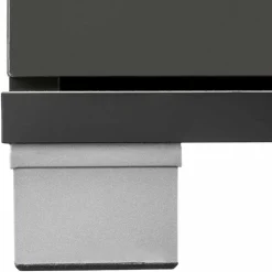 Wohnen Waschtisch|Waschbeckenunterschränke*Waschbeckenunterschrank in Grau glänzend - Ulivia