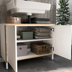 Wohnen Badschränke*Waschbeckenunterschrank in Weiß - Nadals