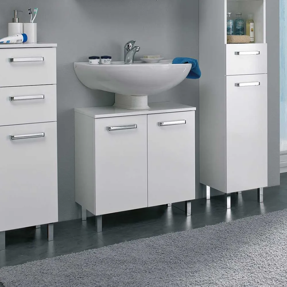 Wohnen Badschränke|Waschtisch*Waschbeckenunterschrank in Weiß - Ardin
