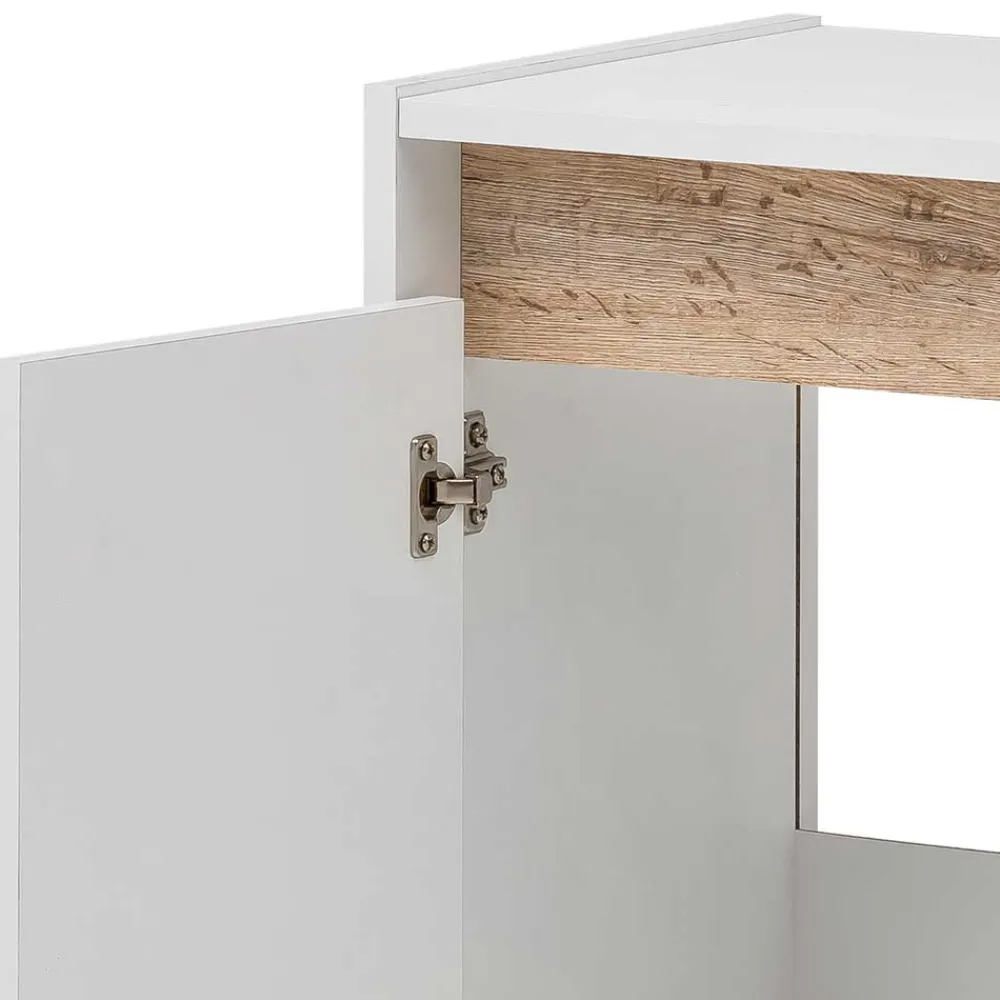 Wohnen Waschbeckenunterschrank in Weiß & Wildeiche - Etravia