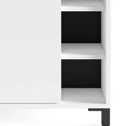 Wohnen Waschbeckenunterschrank in Weiß mit Schwarz - Envaton