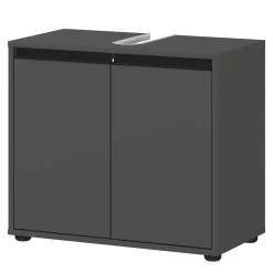 Wohnen Waschbeckenunterschrank in Dunkelgrau - Rufu