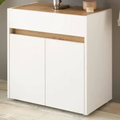 Wohnen Waschbeckenunterschrank in Weiß - Nonessia