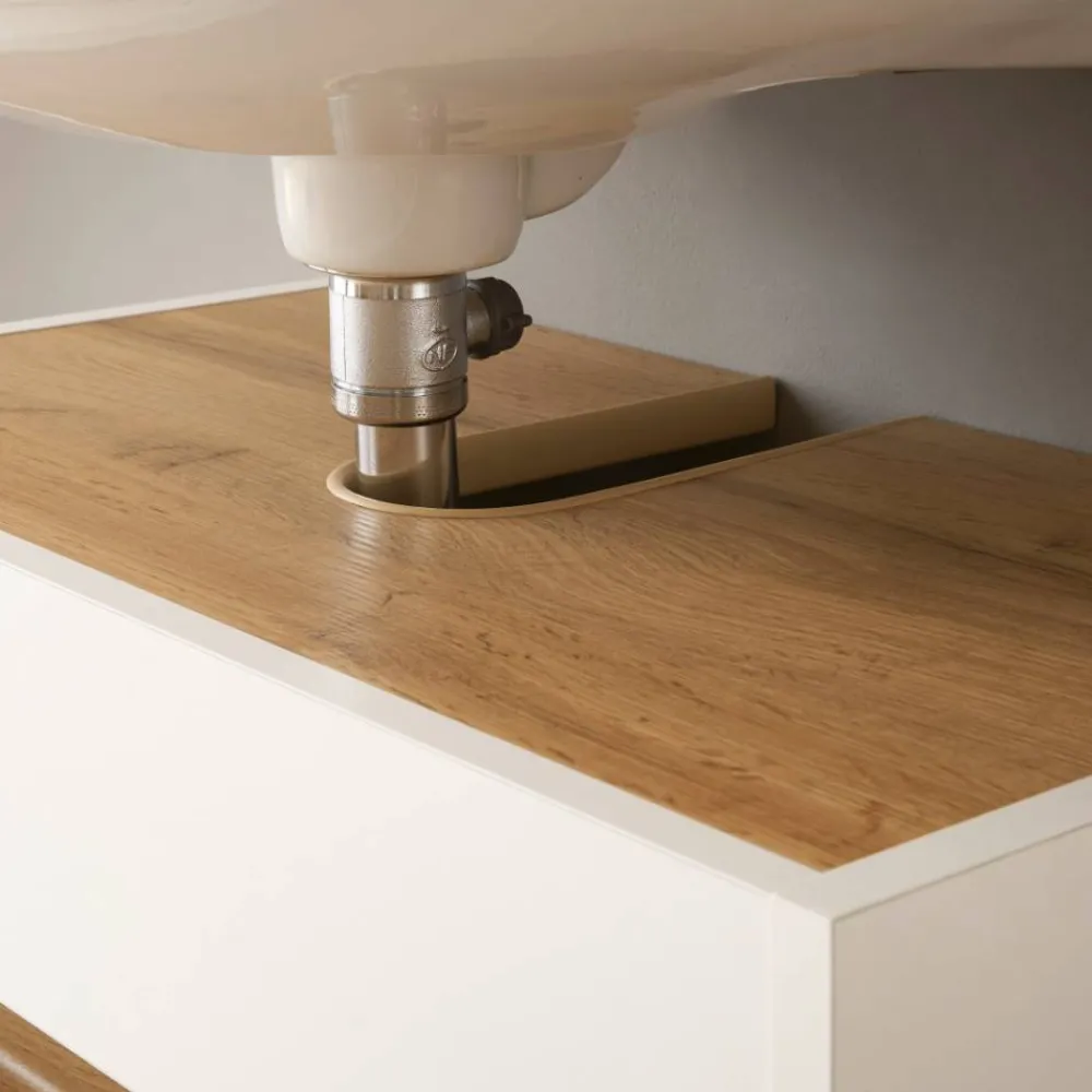 Wohnen Waschbeckenunterschrank in Weiß - Nonessia