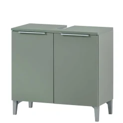 Wohnen Waschbeckenunterschrank in Graugrün - Liz