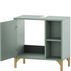 Wohnen Waschtisch|Waschbeckenunterschränke*Waschbeckenunterschrank in Graugrün - Vilatata