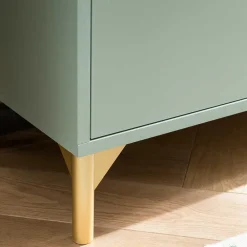 Wohnen Waschtisch|Waschbeckenunterschränke*Waschbeckenunterschrank in Graugrün - Vilatata