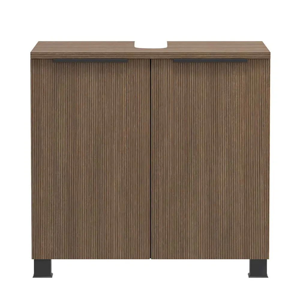 Wohnen Waschtisch|Waschbeckenunterschränke*Waschbeckenunterschrank in Dekor Eiche Dunkel - Ucaida