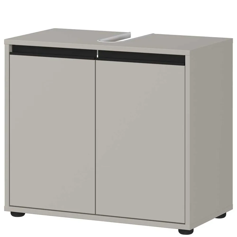 Wohnen Waschbeckenunterschrank in Grau - Ancela
