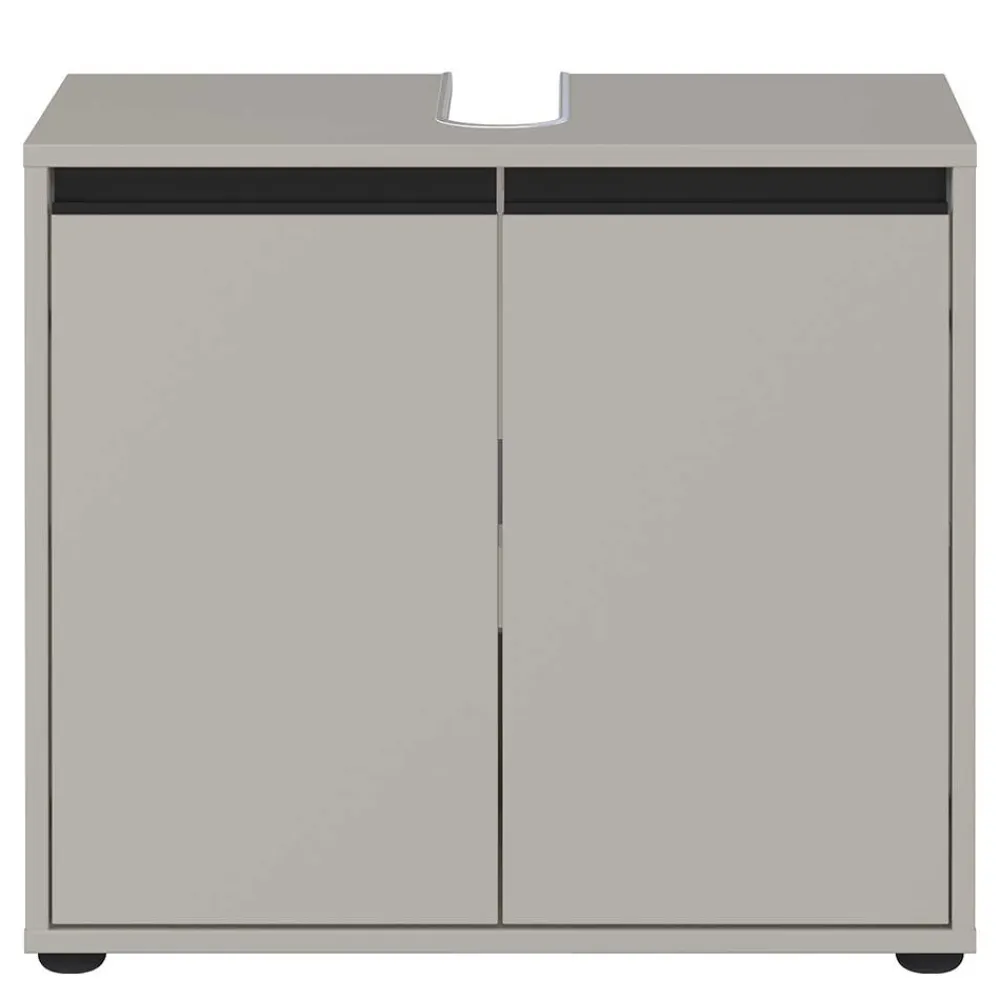 Wohnen Waschbeckenunterschrank in Grau - Ancela