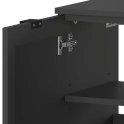 Wohnen Graue Möbel|Waschtisch*Waschbecken-Unterschrank in Dunkelgrau - Quado